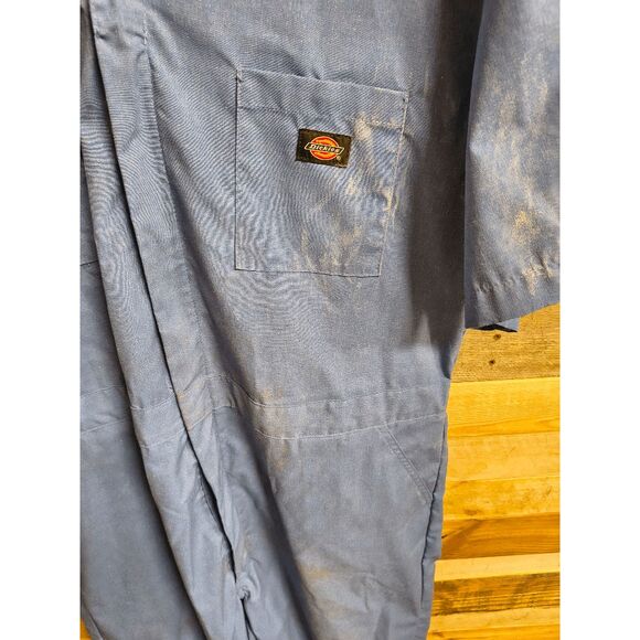 Dickies Coveralls Men's Size XL Light Blue Short Sleeves - Picture 4 of 4